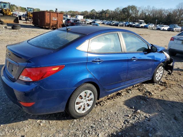 KMHCT4AEXGU943128 - 2016 HYUNDAI ACCENT SE BLUE photo 3