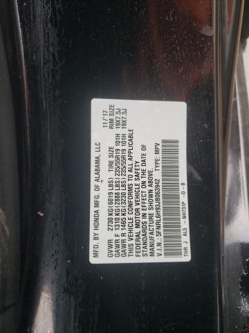 5FNRL6H93JB063942 - 2018 HONDA ODYSSEY ELITE BLACK photo 13