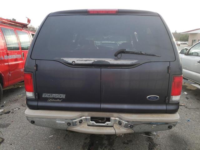 1FMNU43SX1EC37058 - 2001 FORD EXCURSION LIMITED BLUE photo 6