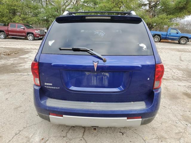 2CKDL63F566088774 - 2006 PONTIAC TORRENT BLUE photo 6