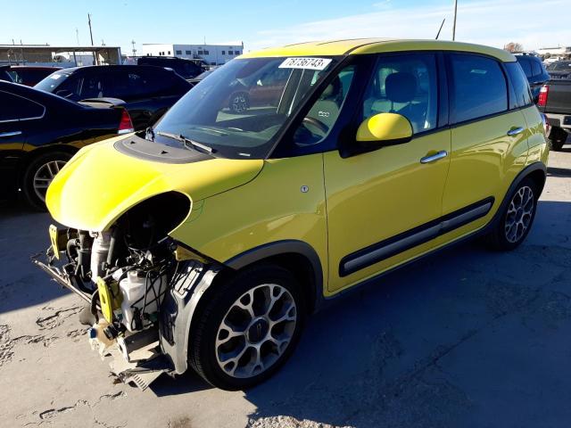 ZFBCFADH5EZ006755 - 2014 FIAT 500L TREKKING YELLOW photo 1