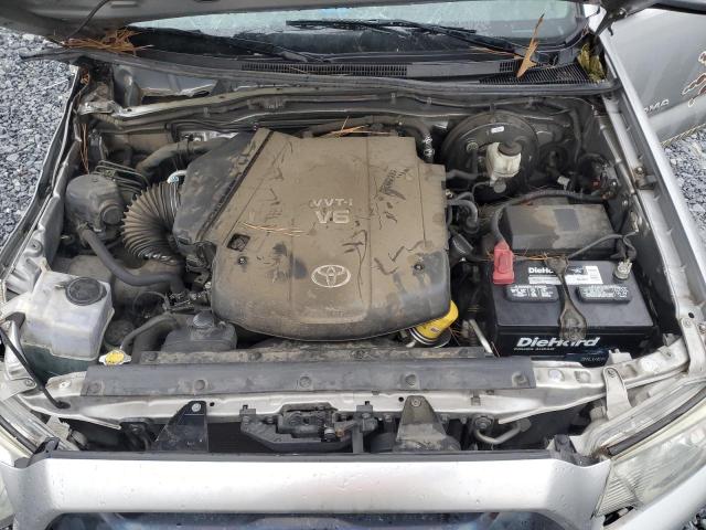 5TFJU4GN4EX057060 - 2014 TOYOTA TACOMA DOUBLE CAB PRERUNNER SILVER photo 11