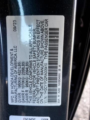 1HGCY1F22RA005410 - 2024 HONDA ACCORD LX GRAY photo 12