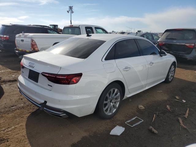 WAUABAF42MA087413 - 2021 AUDI A4 PREMIUM 40 WHITE photo 3