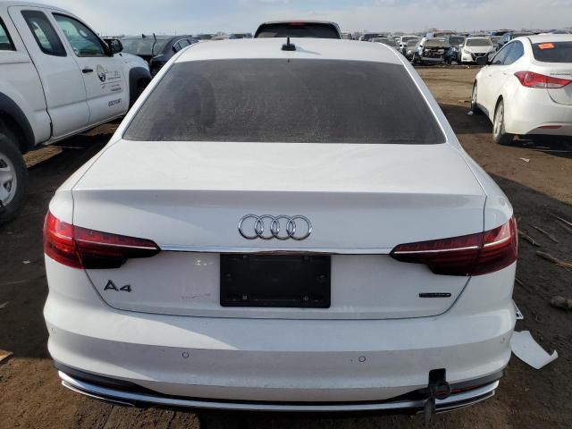 WAUABAF42MA087413 - 2021 AUDI A4 PREMIUM 40 WHITE photo 6