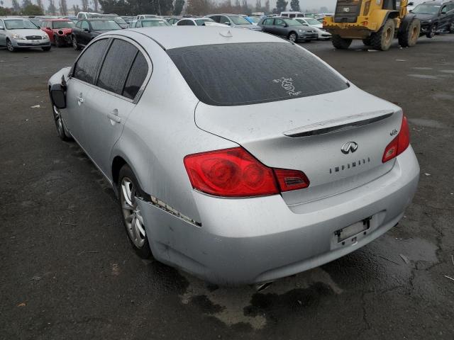 JNKBV61E68M228112 - 2008 INFINITI G35 SILVER photo 2