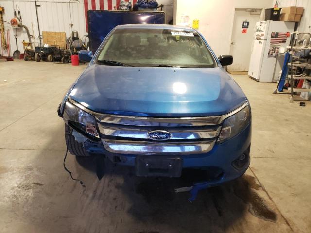 3FAHP0HA3CR284469 - 2012 FORD FUSION SE BLUE photo 5