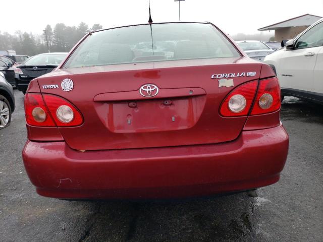 1NXBR32E06Z590156 - 2006 TOYOTA COROLLA CE RED photo 6