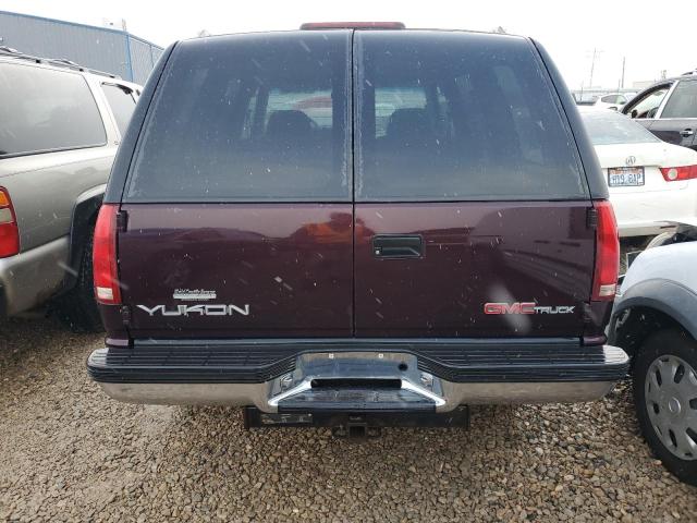 1GKEK13R2TJ732259 - 1996 GMC YUKON BURGUNDY photo 6