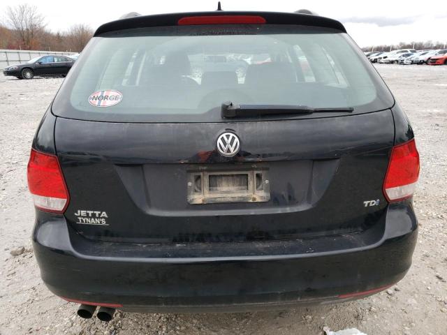 3VWPL7AJXEM625576 - 2014 VOLKSWAGEN JETTA TDI BLACK photo 6