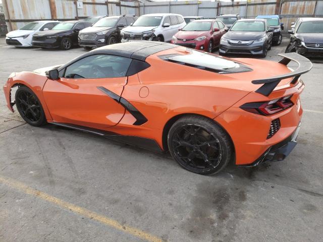 1G1Y82D45L5102284 - 2020 CHEVROLET CORVETTE STINGRAY 3LT ORANGE photo 2