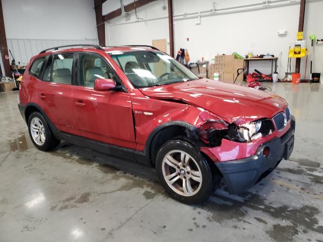 WBXPA93425WD15309 - 2005 BMW X3 3.0I RED photo 4