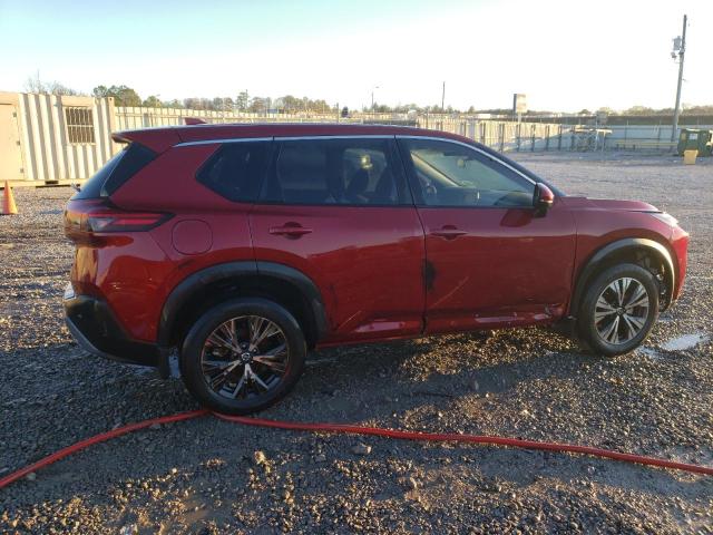 JN8AT3BA3MW000231 - 2021 NISSAN ROGUE SV RED photo 3