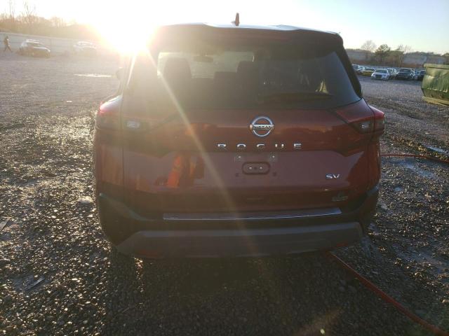 JN8AT3BA3MW000231 - 2021 NISSAN ROGUE SV RED photo 6