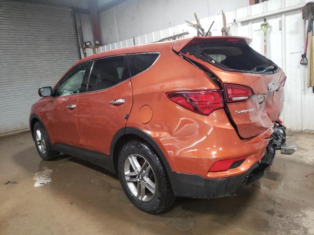 5XYZTDLB5JG521892 - 2018 HYUNDAI SANTA FE S ORANGE photo 2