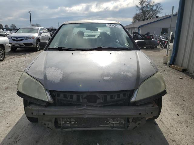 2HGES16525H593146 - 2005 HONDA CIVIC LX BLUE photo 5