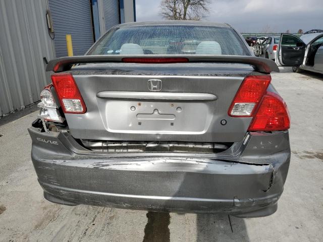 2HGES16525H593146 - 2005 HONDA CIVIC LX BLUE photo 6