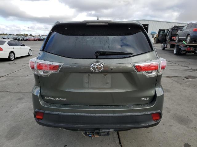 5TDKKRFH6ES020164 - 2014 TOYOTA HIGHLANDER XLE Yaşıl foto 6