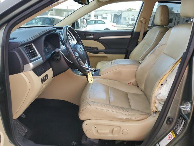 5TDKKRFH6ES020164 - 2014 TOYOTA HIGHLANDER XLE Yaşıl foto 7