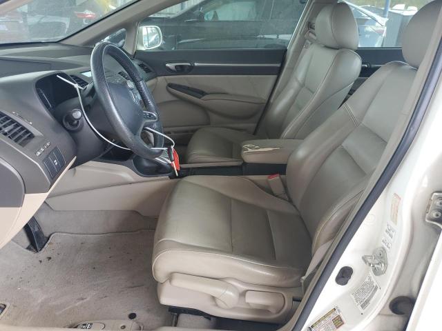 2HGFA16959H500488 - 2009 HONDA CIVIC EXL თეთრი ფოტო 7