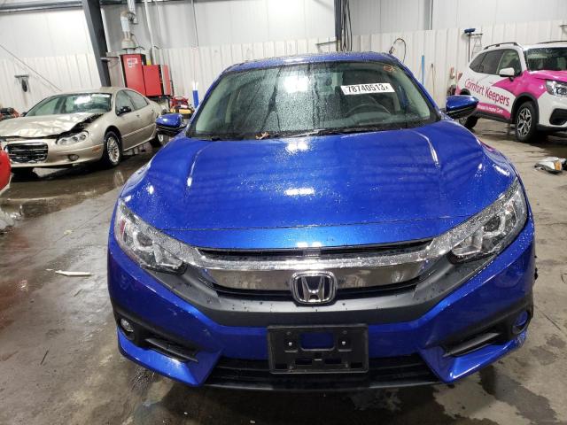 JHMFC1F75JX037029 - 2018 HONDA CIVIC EXL BLUE photo 5