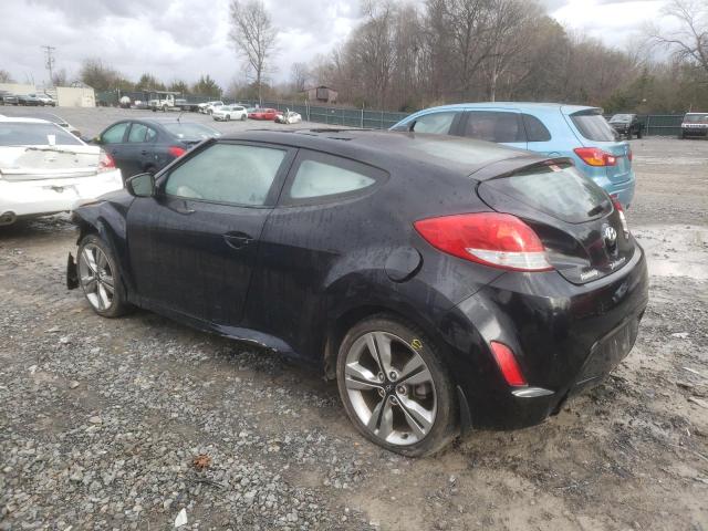 KMHTC6AD9HU323729 - 2017 HYUNDAI VELOSTER BLACK photo 2