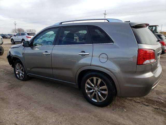 5XYKWDA26BG157723 - 2011 KIA SORENTO SX GRAY photo 2