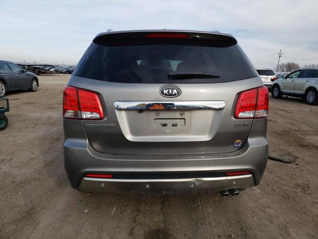 5XYKWDA26BG157723 - 2011 KIA SORENTO SX GRAY photo 6