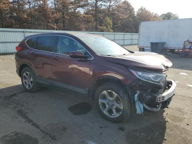 2HKRW2H84HH619498 - 2017 HONDA CR-V EXL MAROON photo 4