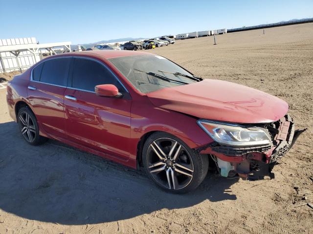 1HGCR2F58GA085337 - 2016 HONDA ACCORD SPORT RED photo 4