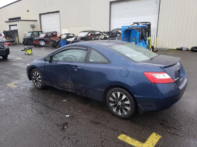 2HGFG12878H520784 - 2008 HONDA CIVIC EX BLUE photo 2