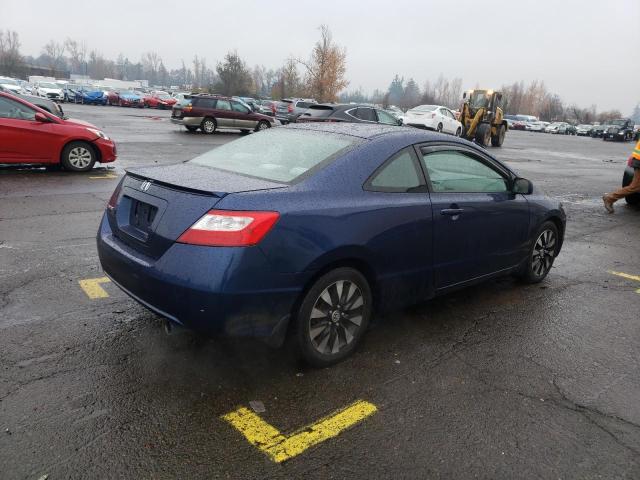 2HGFG12878H520784 - 2008 HONDA CIVIC EX BLUE photo 3