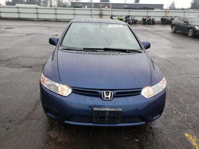 2HGFG12878H520784 - 2008 HONDA CIVIC EX BLUE photo 5