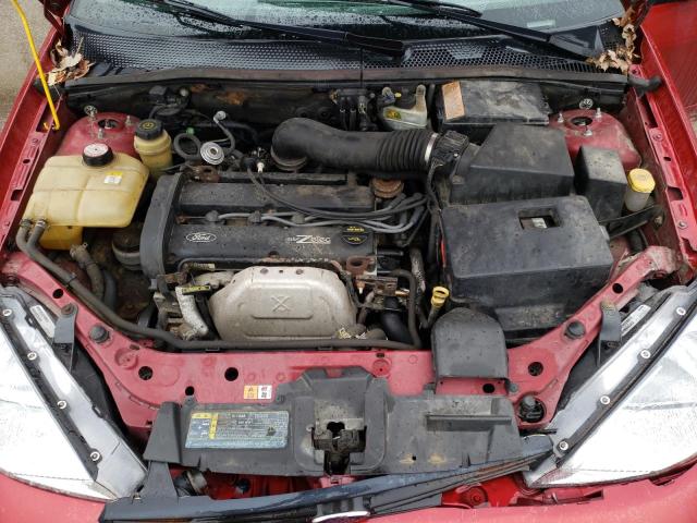 1FAFP38352W342264 - 2002 FORD FOCUS ZTS RED photo 11