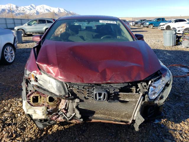 2HGFB2F52FH562393 - 2015 HONDA CIVIC LX MAROON photo 5