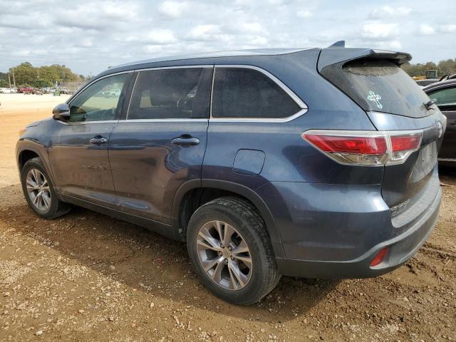 5TDKKRFH8ES005164 - 2014 TOYOTA HIGHLANDER XLE Mavi foto 2