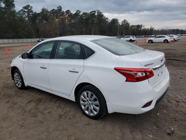 3N1AB7AP7KY349980 - 2019 NISSAN SENTRA S WHITE photo 2