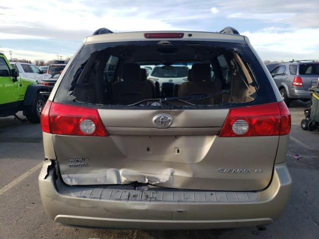 5TDZA23C36S468462 - 2006 TOYOTA SIENNA CE BEIGE photo 6