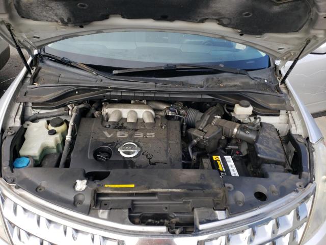 JN8AZ08T26W424721 - 2006 NISSAN MURANO SL SILVER photo 11