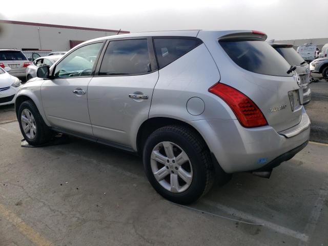 JN8AZ08T26W424721 - 2006 NISSAN MURANO SL SILVER photo 2