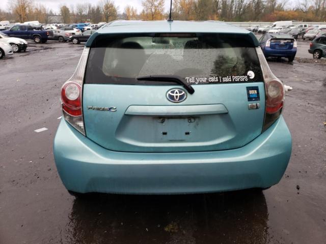 JTDKDTB31D1036933 - 2013 TOYOTA PRIUS C BLUE photo 6