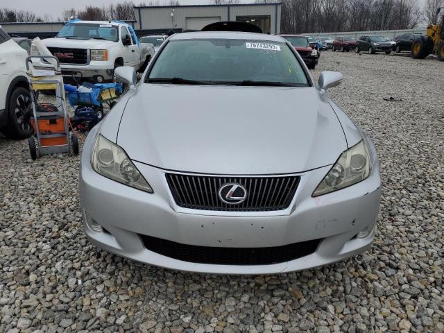 JTHCF5C25A5039093 - 2010 LEXUS IS 250 SILVER photo 5