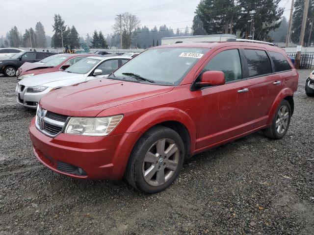 3D4GG67V19T156789 - 2009 DODGE JOURNEY R/T RED photo 1