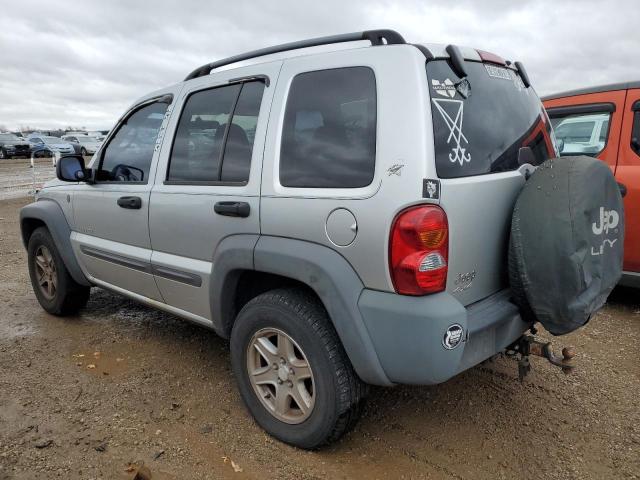 1J4GL48K14W252646 - 2004 JEEP LIBERTY SPORT GRAY photo 2
