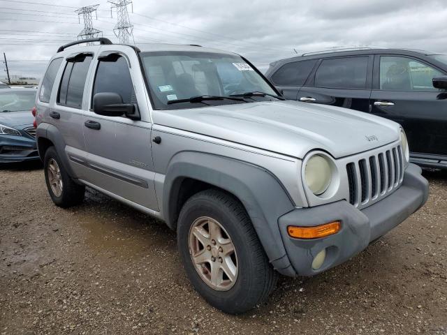1J4GL48K14W252646 - 2004 JEEP LIBERTY SPORT GRAY photo 4