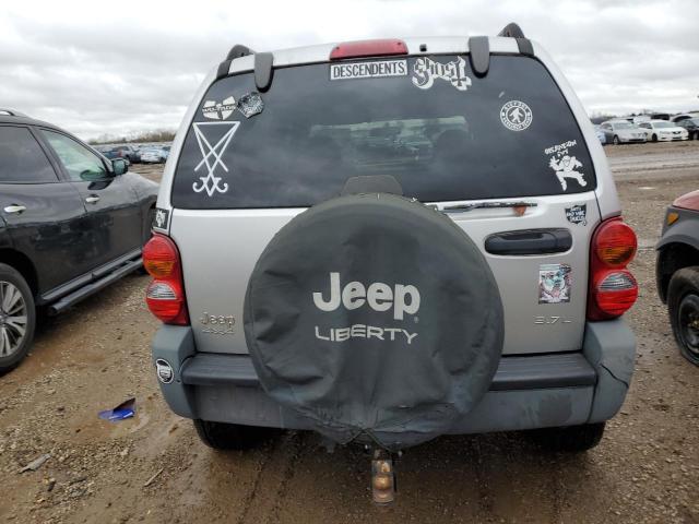 1J4GL48K14W252646 - 2004 JEEP LIBERTY SPORT GRAY photo 6