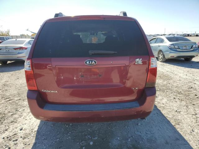 KNDMB233076111488 - 2007 KIA SEDONA EX BURGUNDY photo 6