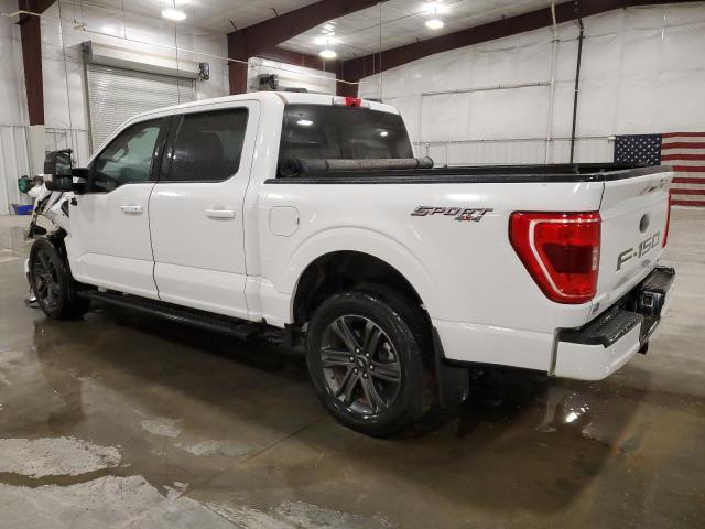 1FTFW1E80PFA40163 - 2023 FORD F150 SUPERCREW WHITE photo 2