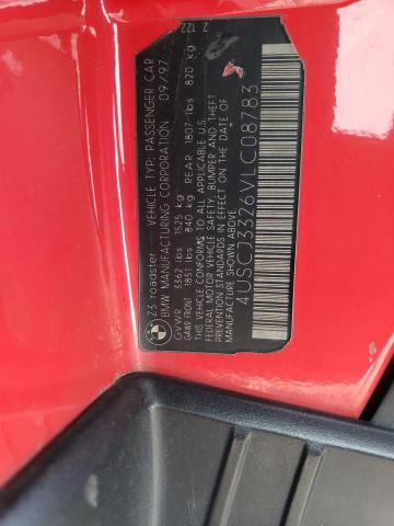 4USCJ3326VLC08783 - 1997 BMW Z3 2.8 RED photo 12
