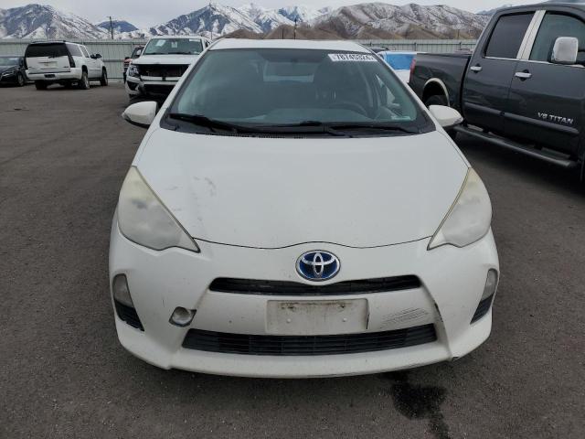 JTDKDTB32C1522004 - 2012 TOYOTA PRIUS C WHITE photo 5